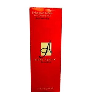 New old stock Alpha Hydrox enhanced lotion anti-wrinkle 10% Glycolic AHA 6 oz.